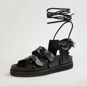 The Kooples Leather Gladiator Sandals - Size 6 (36)